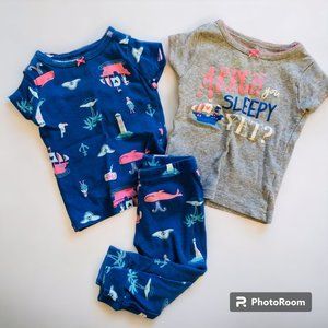 Carter's Baby Girl Pajama Set 9 Months